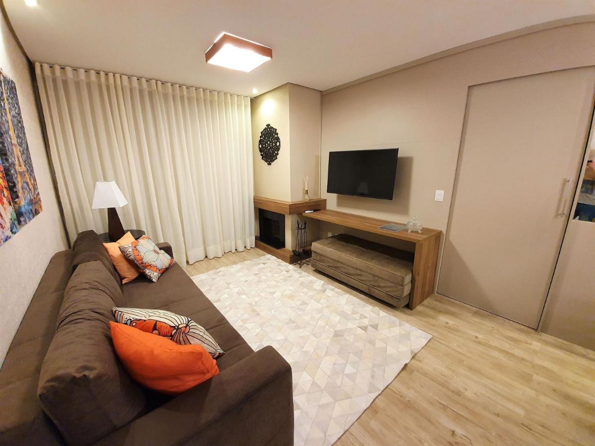 Apto Luxo 800M R. Coberta | 2 Suites | Mobiliado Gramado Exteriér fotografie