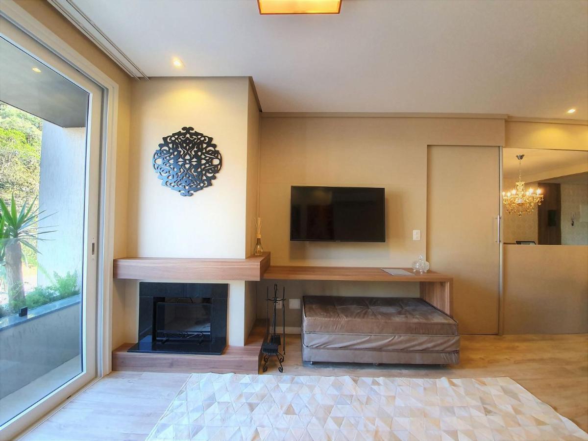 Apto Luxo 800M R. Coberta | 2 Suites | Mobiliado Gramado Exteriér fotografie
