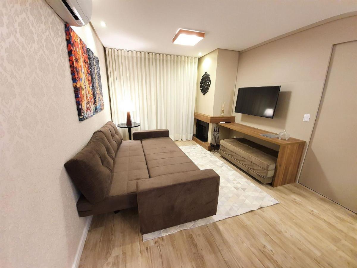 Apto Luxo 800M R. Coberta | 2 Suites | Mobiliado Gramado Exteriér fotografie