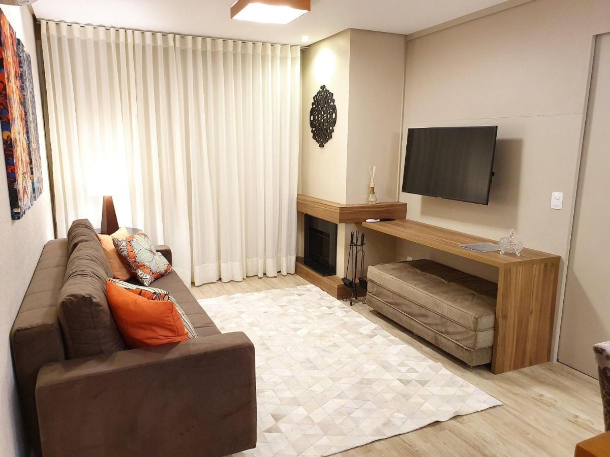 Apto Luxo 800M R. Coberta | 2 Suites | Mobiliado Gramado Exteriér fotografie