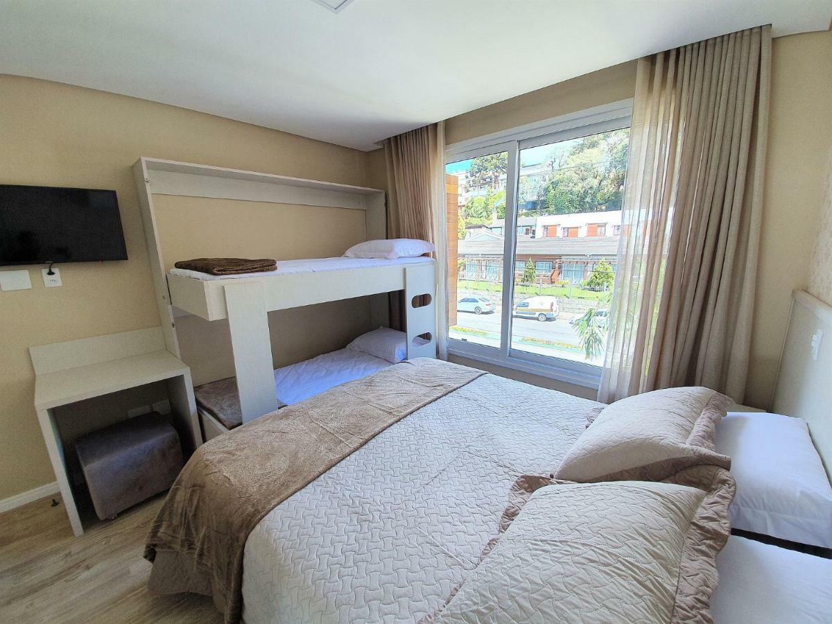 Apto Luxo 800M R. Coberta | 2 Suites | Mobiliado Gramado Exteriér fotografie